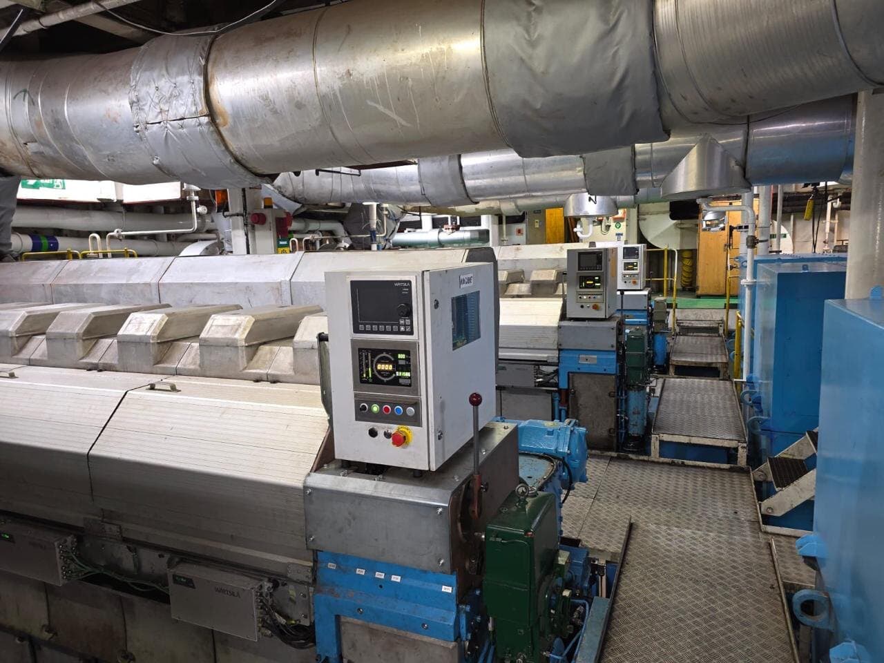 Wartsila 8L32 diesel engine installed in the engine room