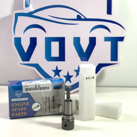 Marine fuel injection pump element and plunger